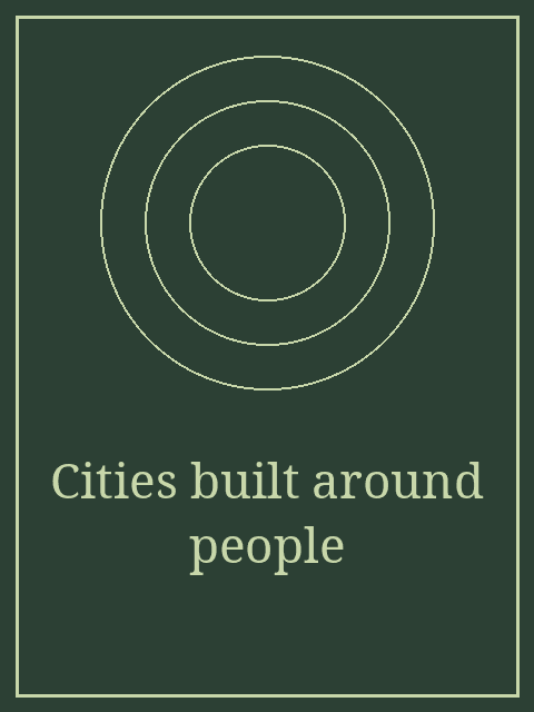 Artwork for Cities built around people